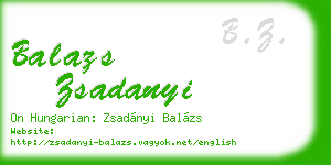 balazs zsadanyi business card