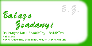 balazs zsadanyi business card